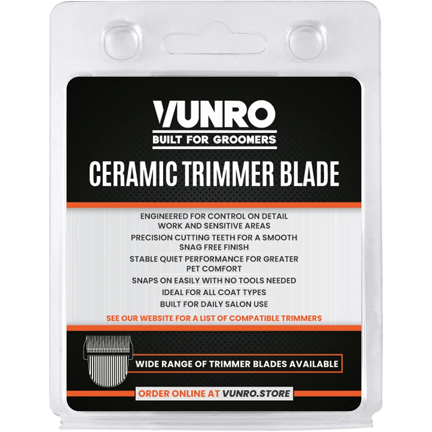 VUNRO PRO 4 in 1 Dog Trimmer Blade (0.3 mm - 1.5 mm)
